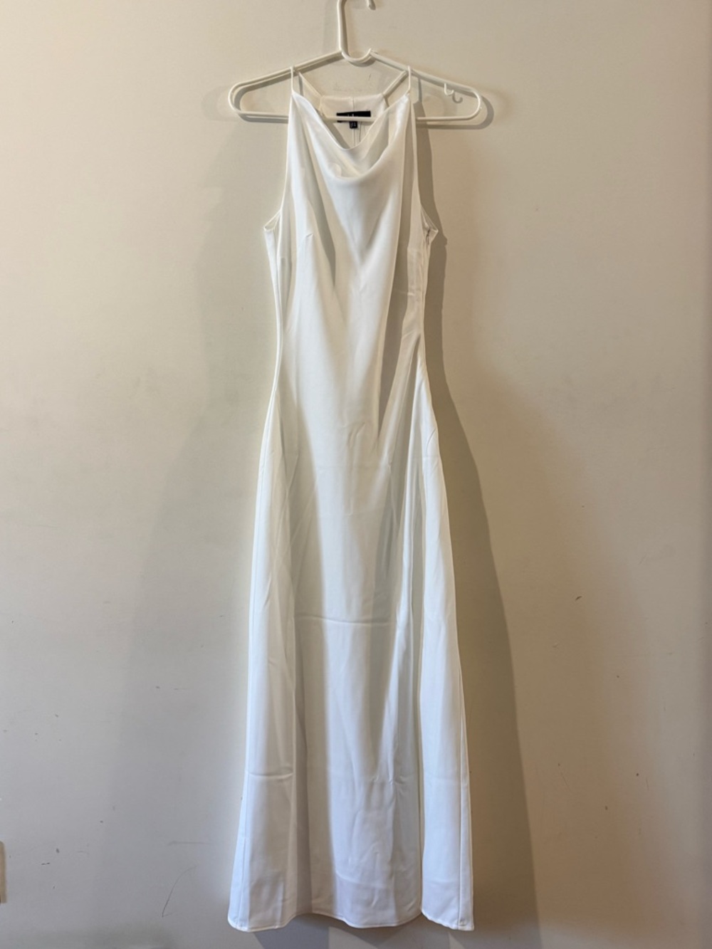 Lulu's white cowl neck halter dress - Picture 2 of 9